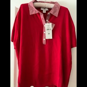 Norton 3x red short sleeve top